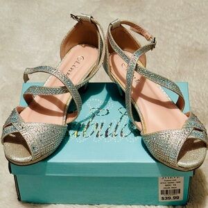 Forever Link Glittering Silver Heels
